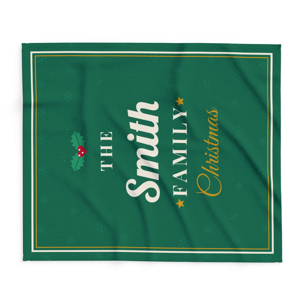 Personalised family Christmas fleece blanket - view 7 of 12