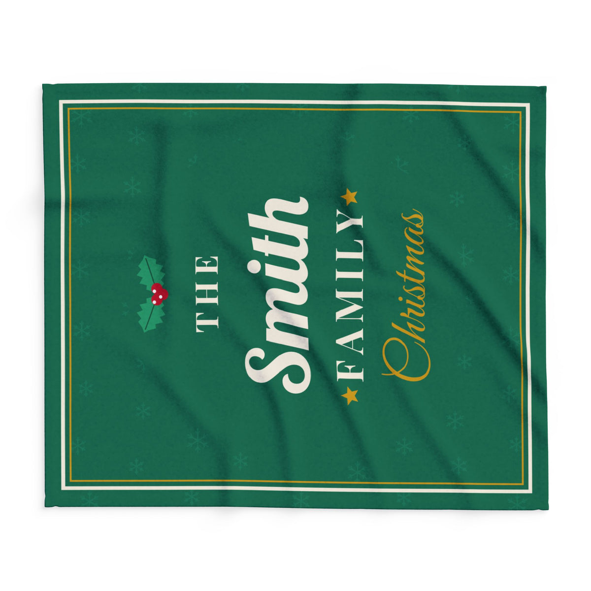 Personalised family Christmas fleece blanket - view 7 of 12