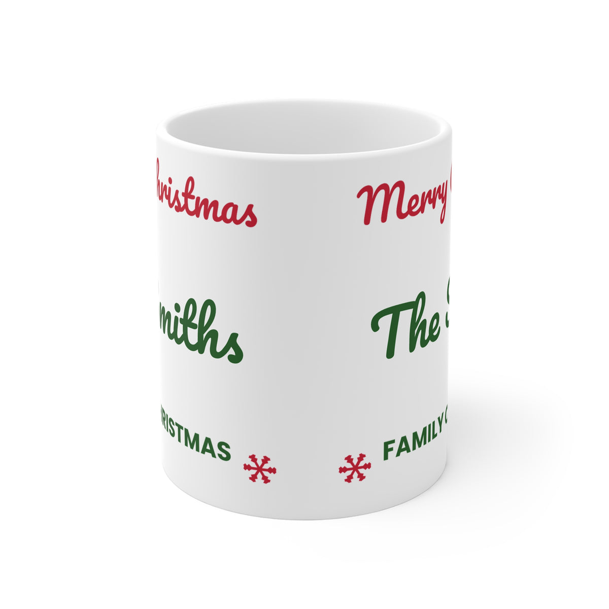 Personalised Family Christmas surname mug, 11oz - view 2 of 4