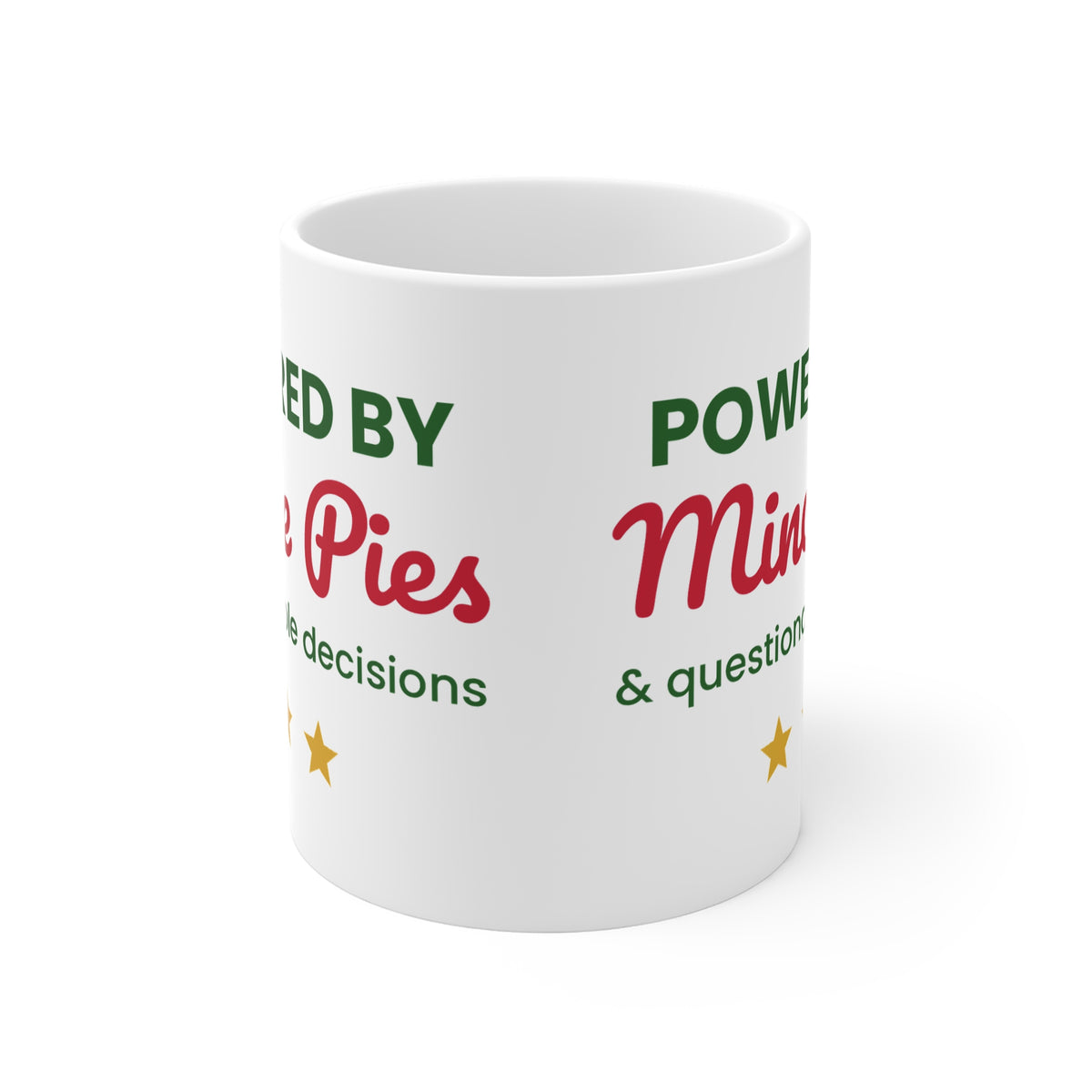 Powered By Mince Pies 11oz Christmas mug - view 2 of 4