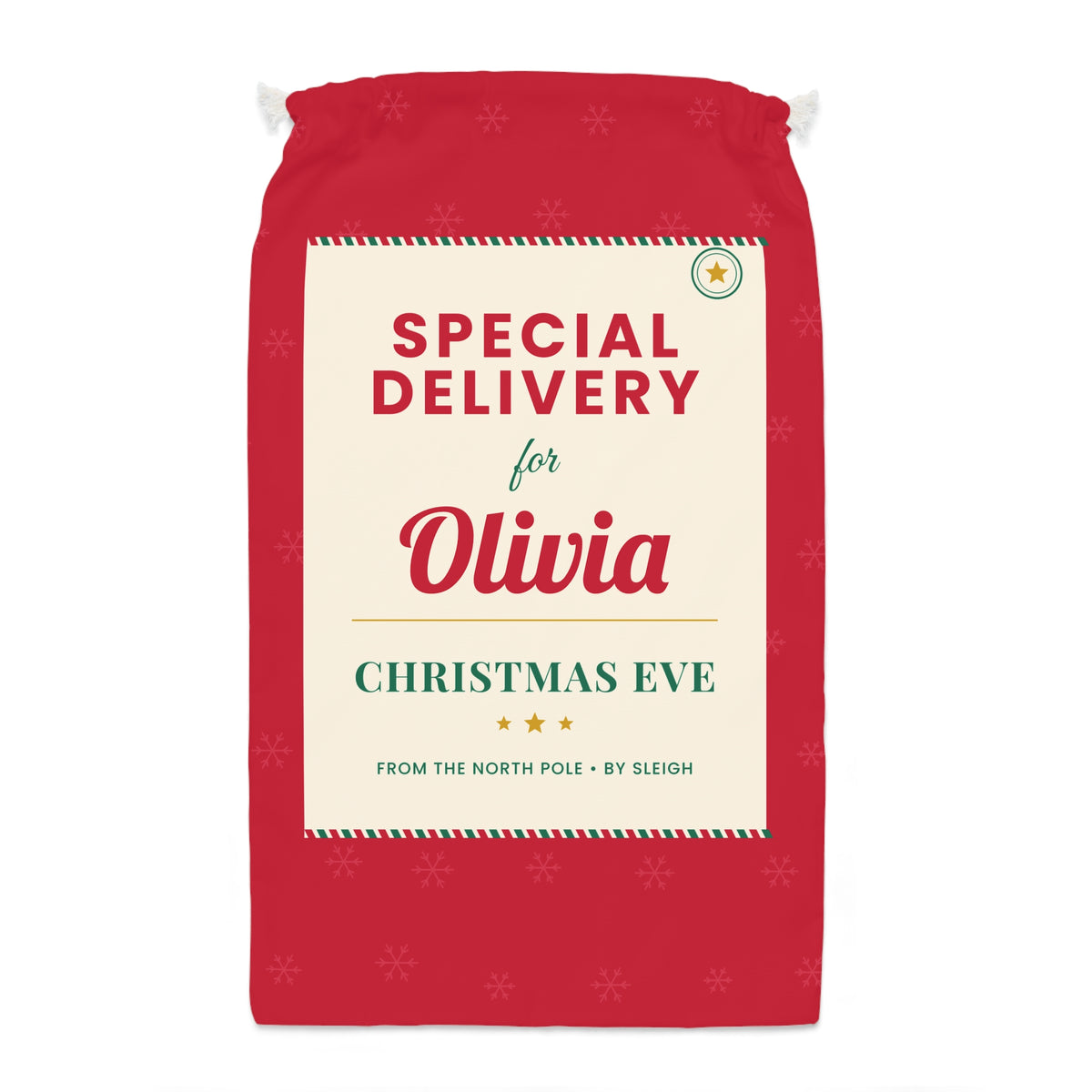 Personalised Special Delivery Christmas Eve sack - view 1 of 3