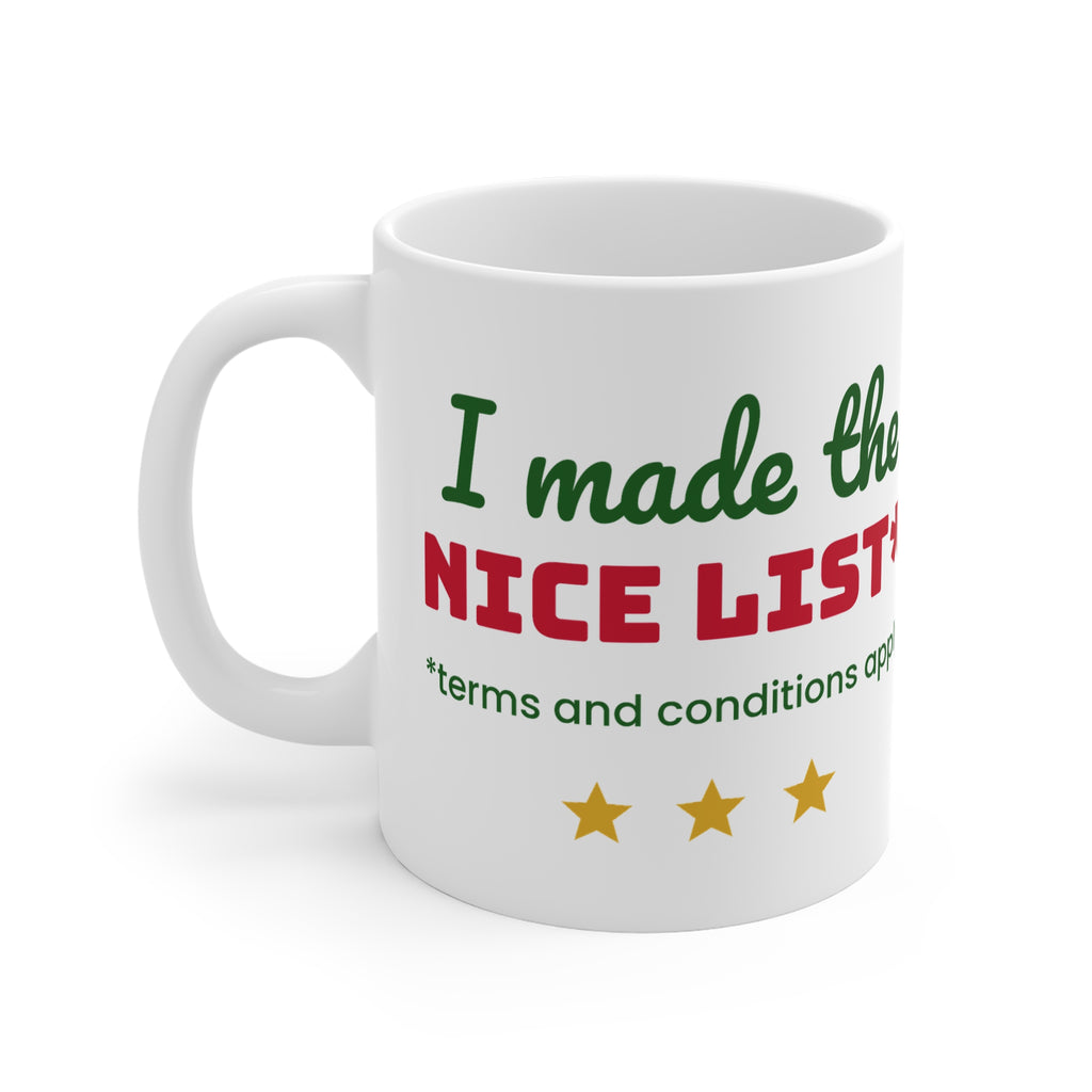 I Made The Nice List 11oz Christmas mug - view 3 of 4