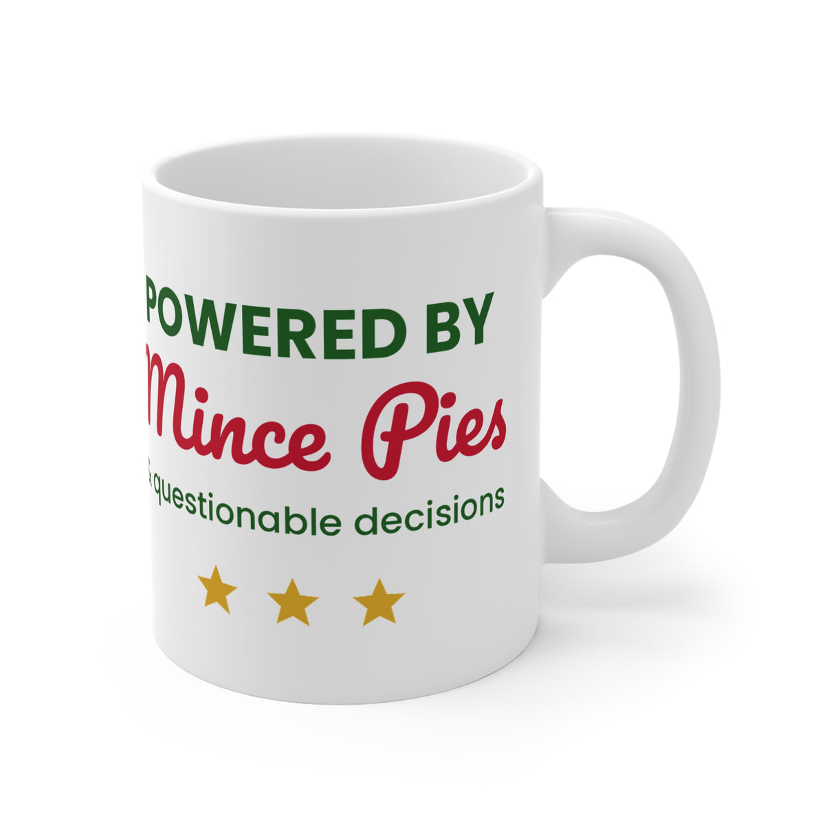 Powered By Mince Pies 11oz Christmas mug - view 4 of 4