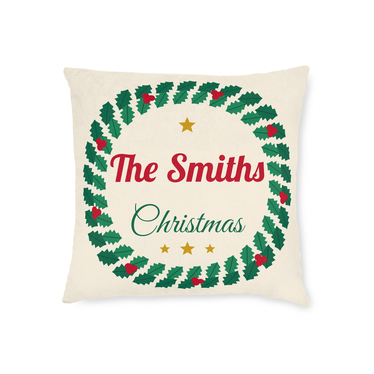 Personalised family Christmas cushion, 18 x 18in - view 3 of 12
