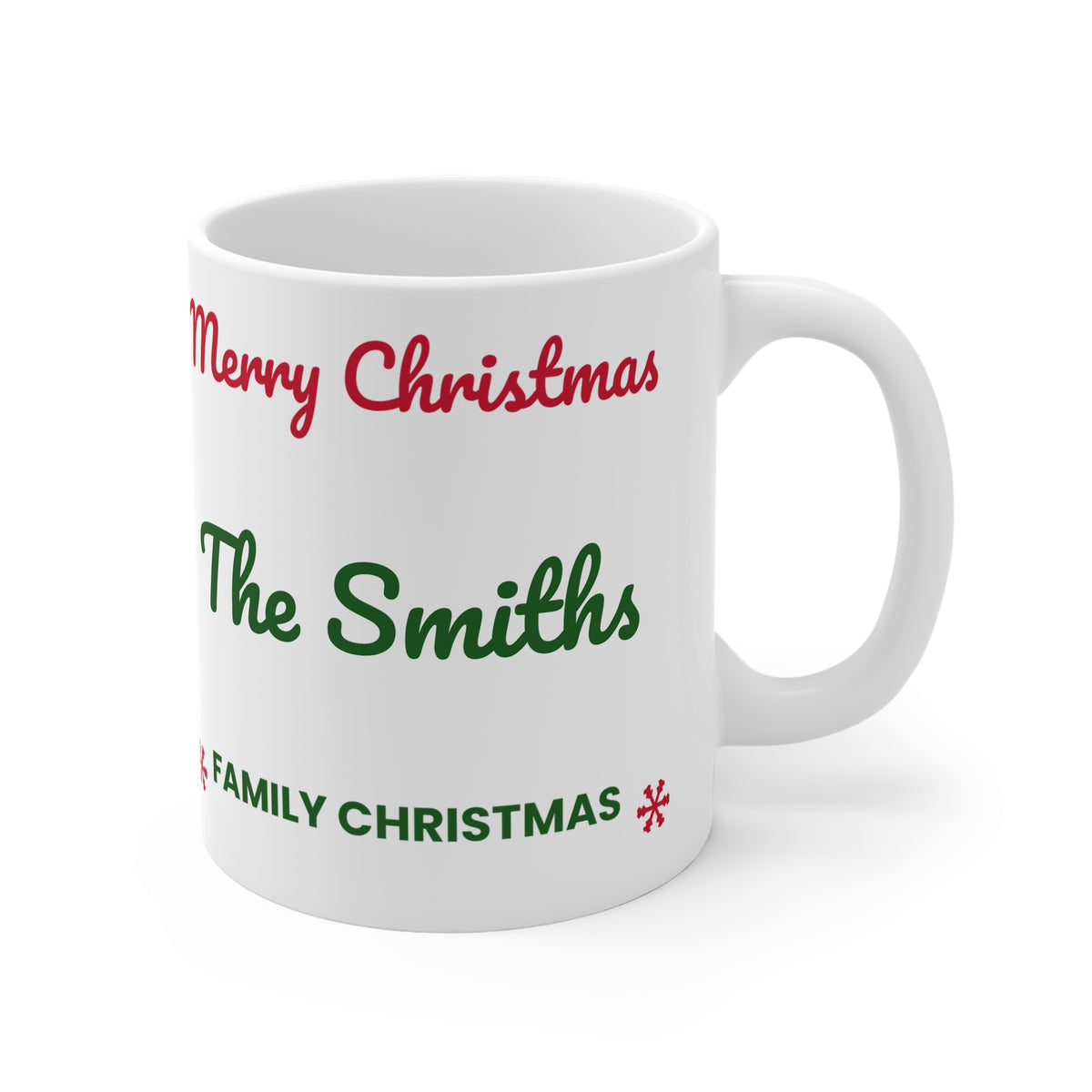 Personalised Family Christmas surname mug, 11oz - view 4 of 4