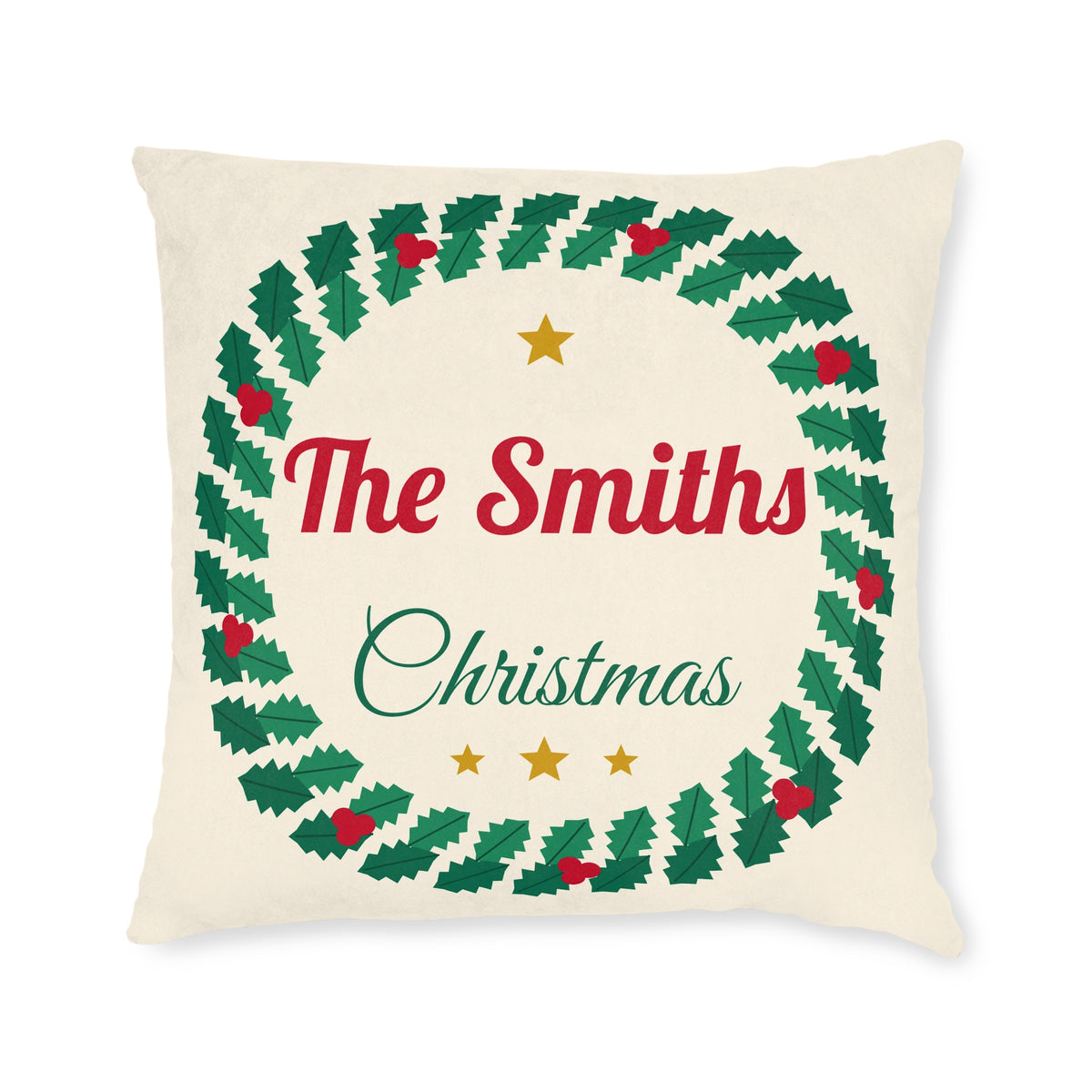 Personalised family Christmas cushion, 22 x 22in - view 2 of 12