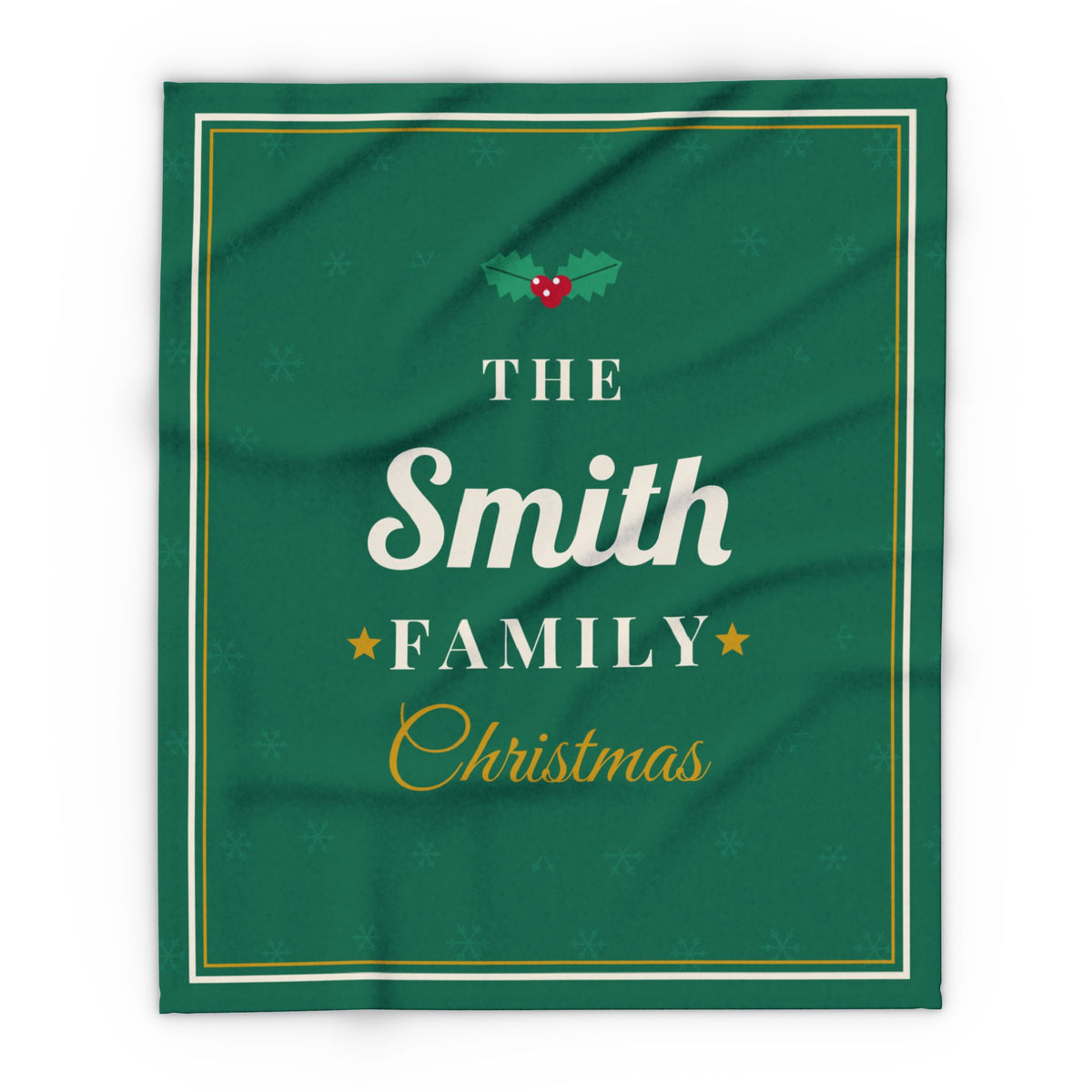 Personalised family Christmas fleece blanket, 50 x 60in - view 2 of 12