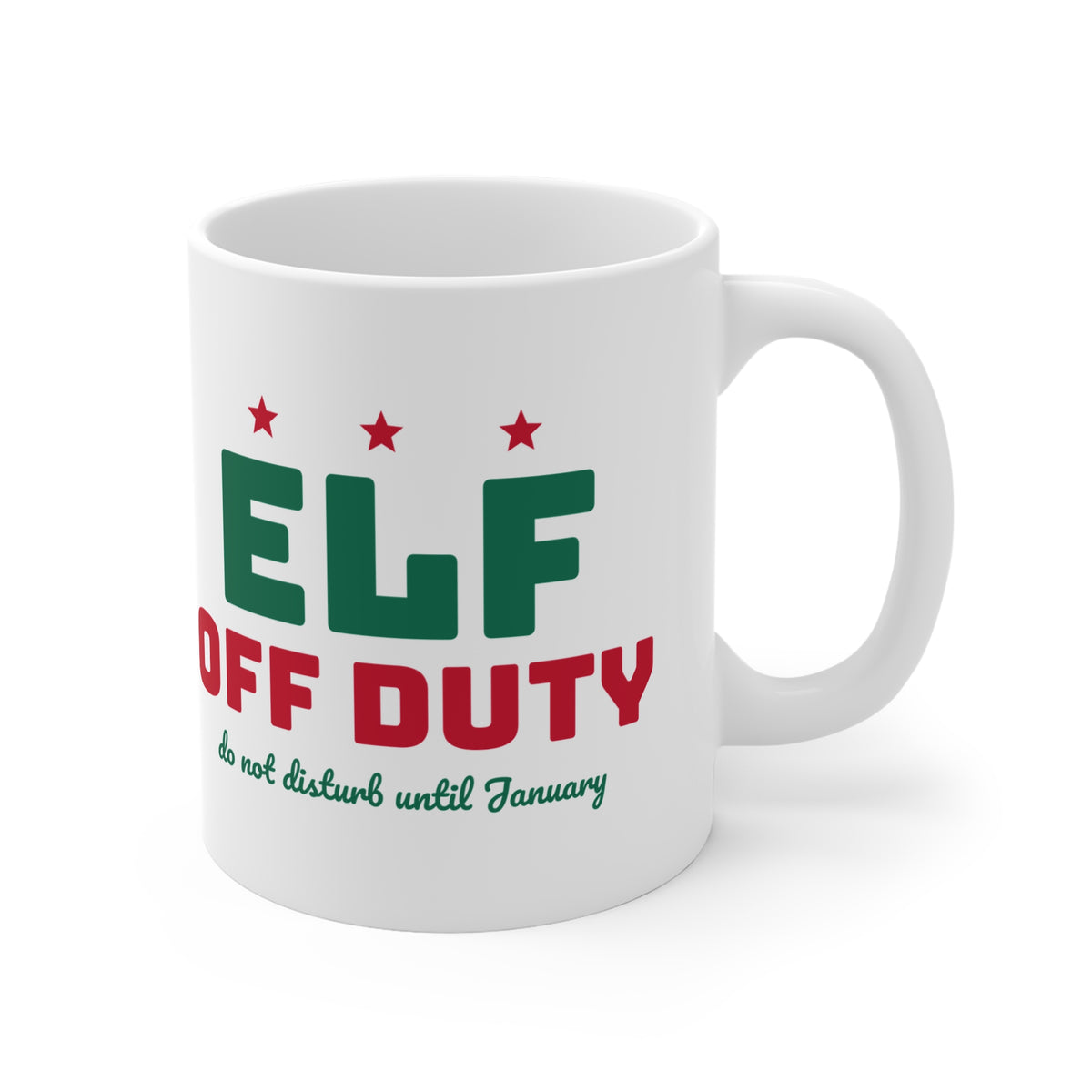Elf Off Duty 11oz Christmas mug - view 3 of 4
