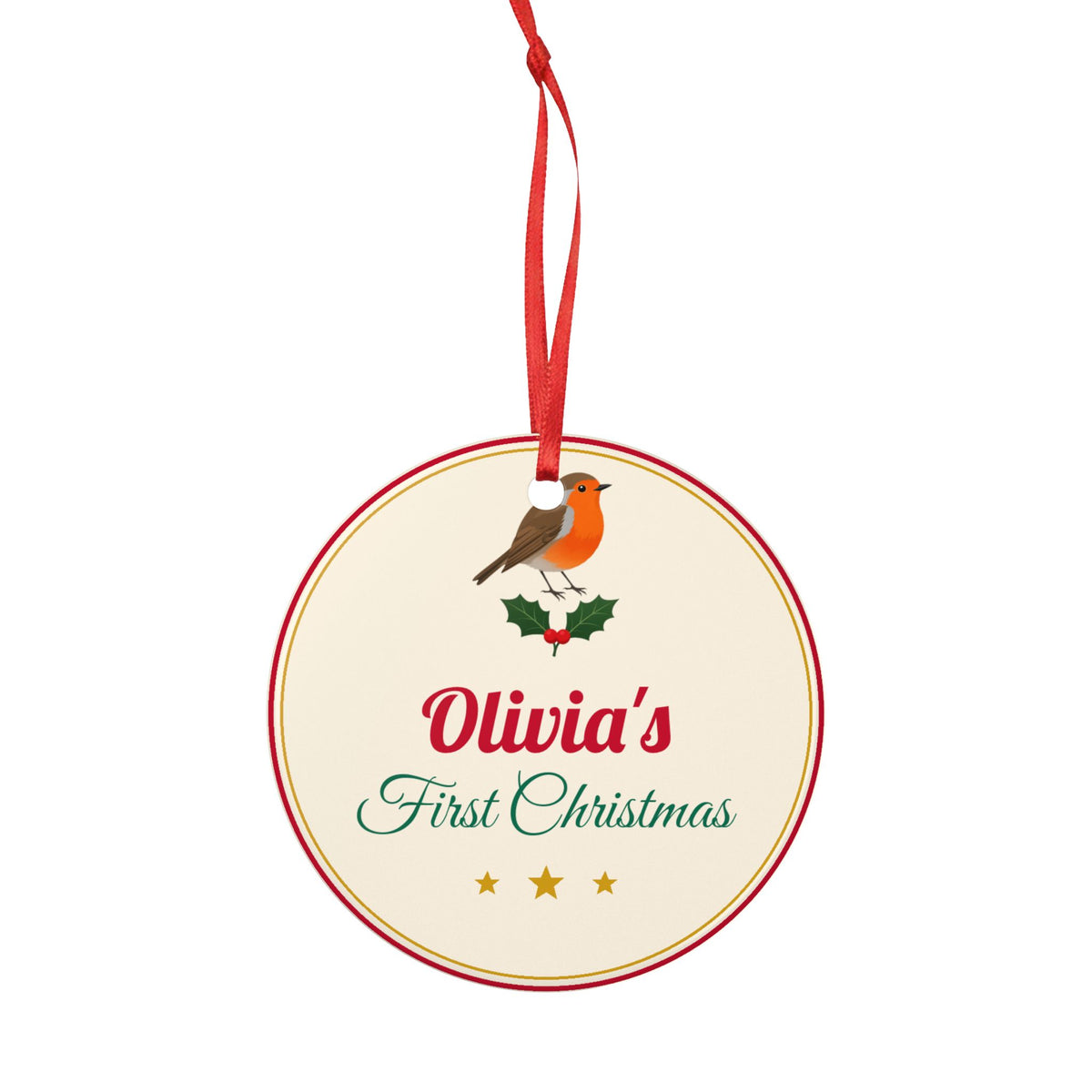 Personalised Baby's First Christmas ceramic bauble - view 3 of 4