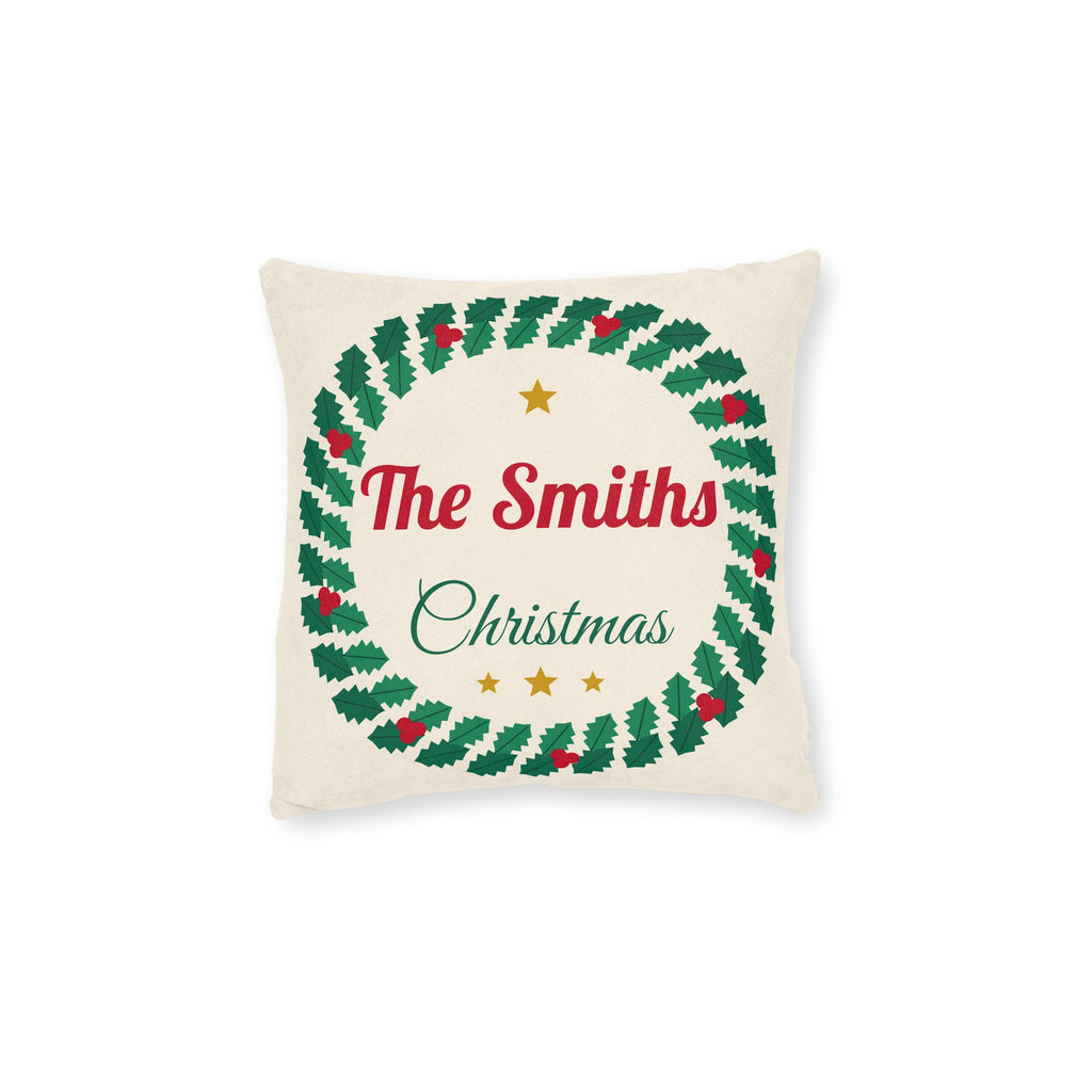 Personalised family Christmas cushion, 12 x 12in - view 1 of 12