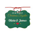 Personalised Our First Christmas Together ornament, rectangle - view 1 of 8
