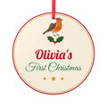 Personalised Baby's First Christmas ceramic bauble - view 1 of 4