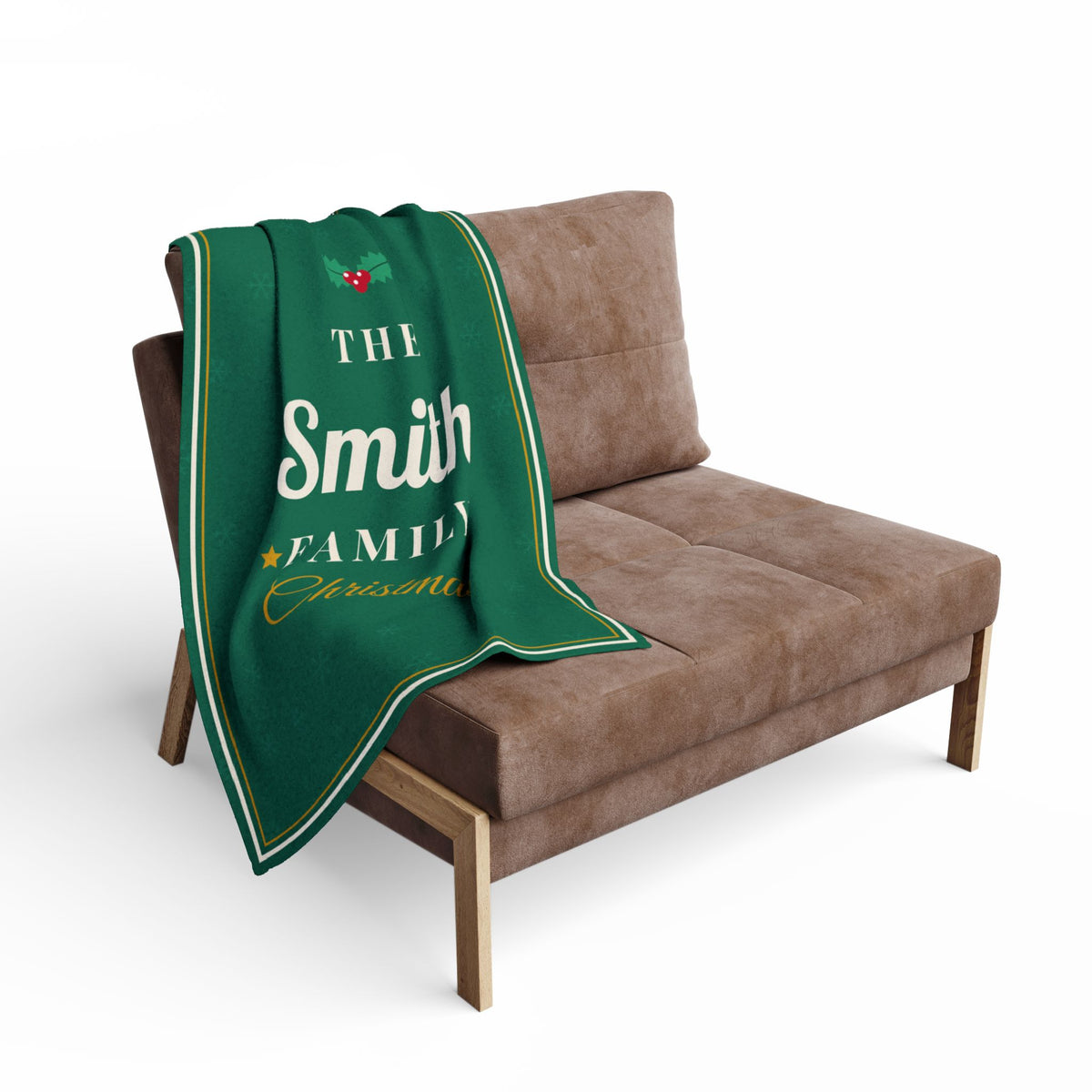 Personalised family Christmas fleece blanket - view 6 of 12