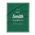 Personalised family Christmas fleece blanket, 30 x 40in - view 1 of 12