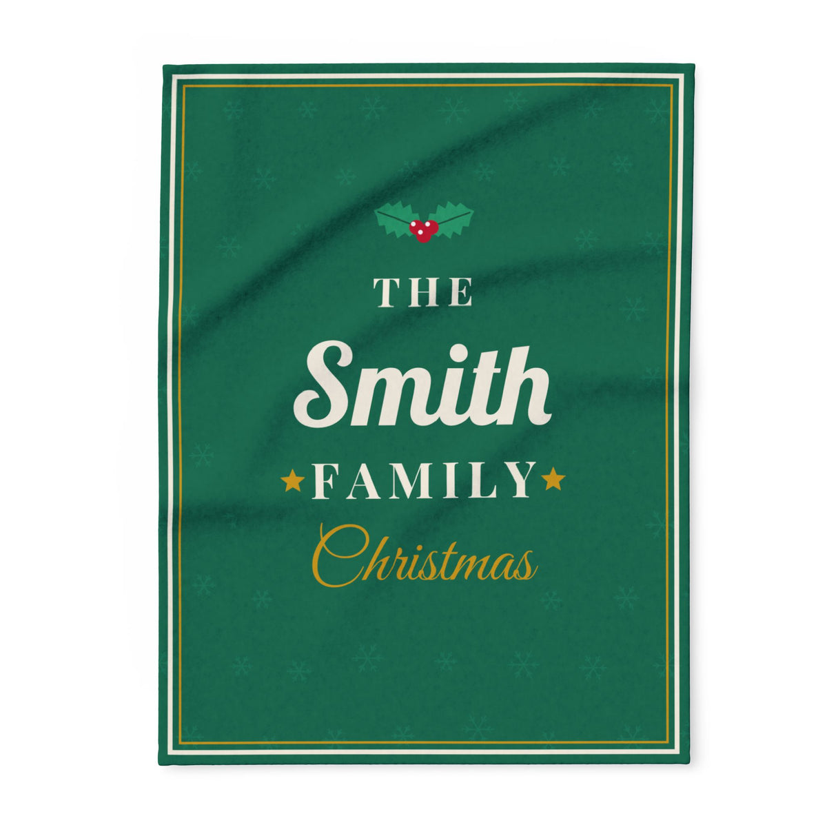 Personalised family Christmas fleece blanket, 30 x 40in - view 1 of 12