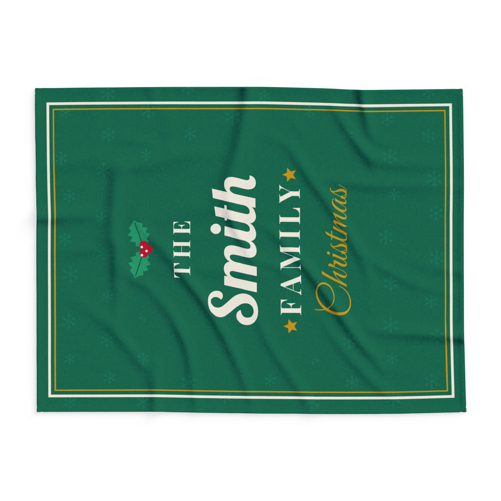Personalised family Christmas fleece blanket - view 10 of 12