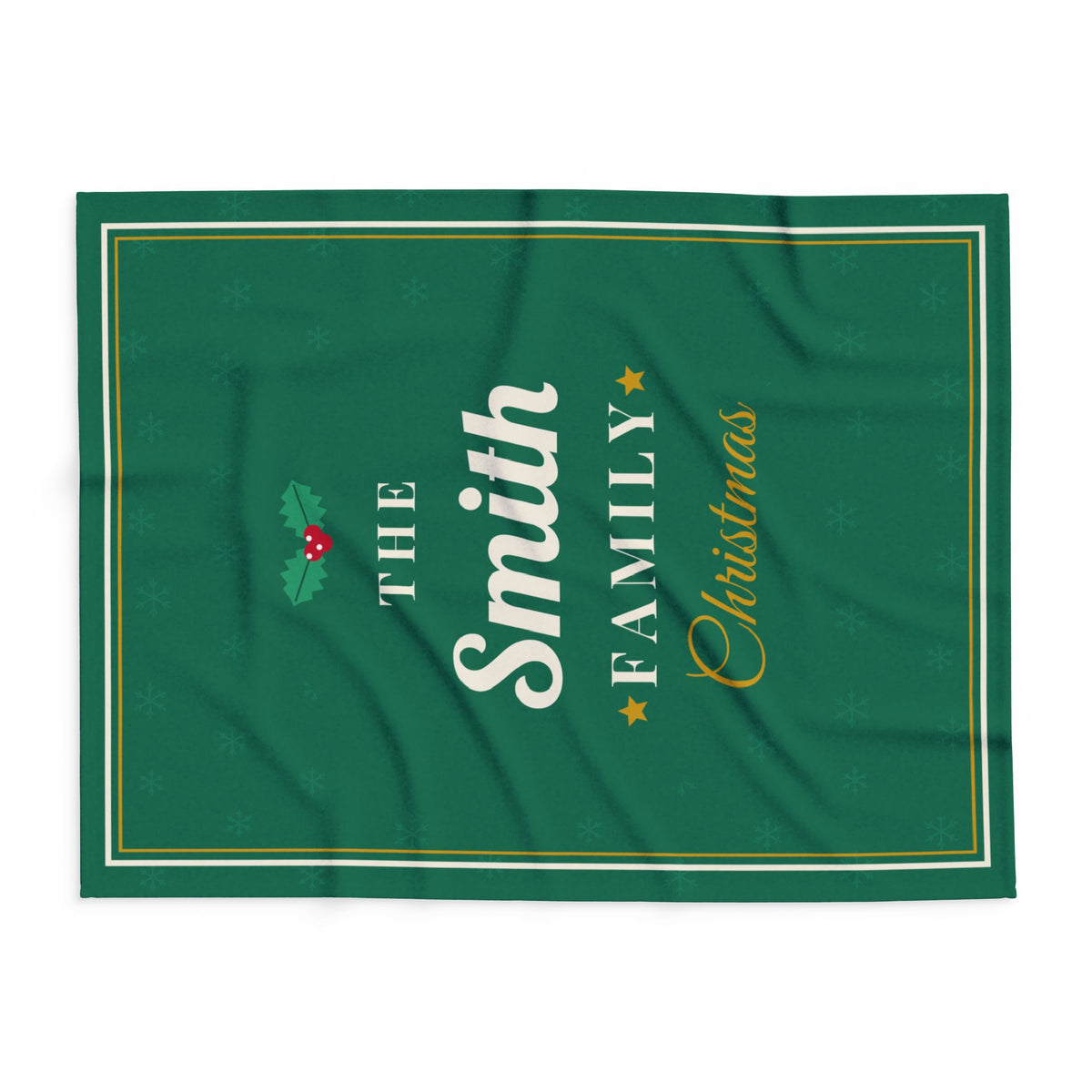 Personalised family Christmas fleece blanket - view 10 of 12