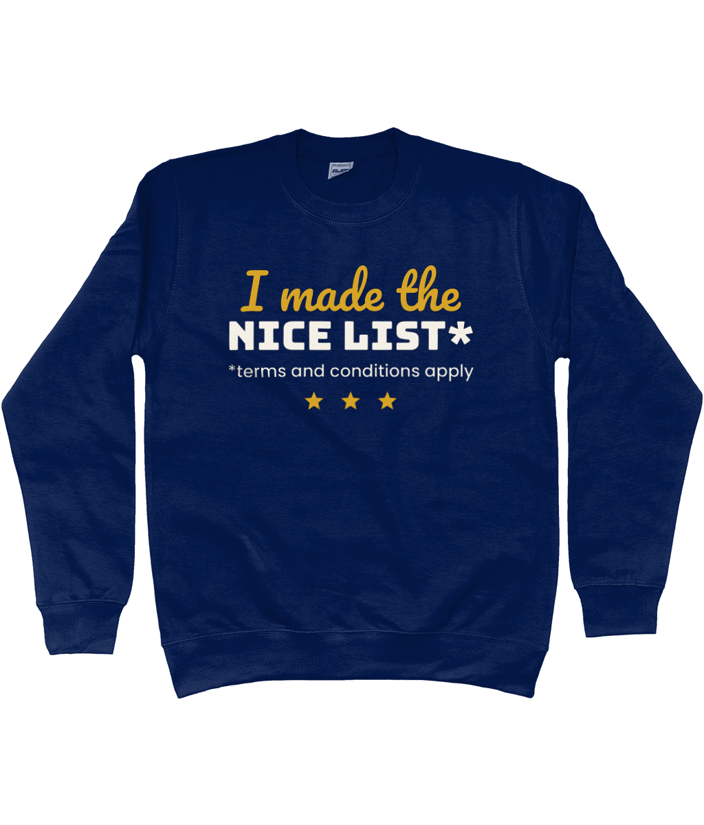 Kids' I Made The Nice List Christmas jumper - view 3 of 4