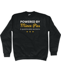 Powered By Mince Pies black unisex Christmas jumper
