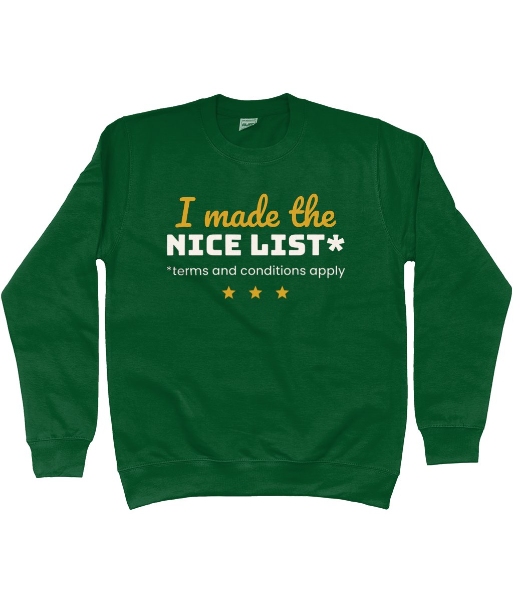 Kids' I Made The Nice List Christmas jumper - view 2 of 4
