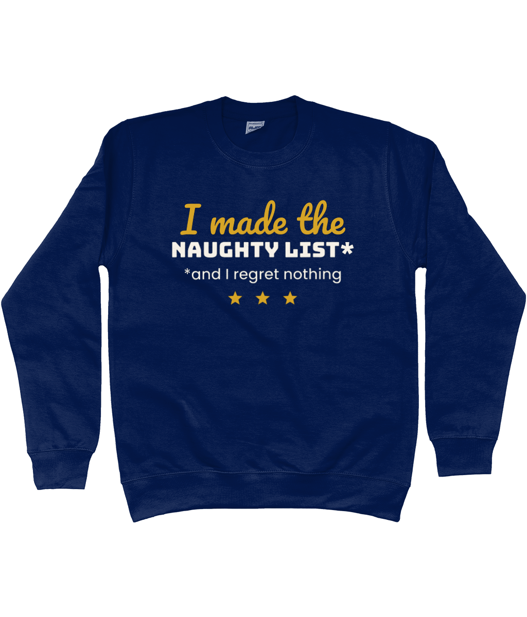 Kids' I Made The Naughty List Christmas jumper - view 3 of 4