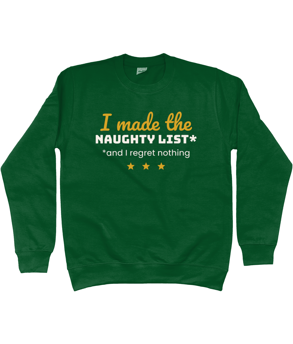 Kids' I Made The Naughty List Christmas jumper - view 2 of 4