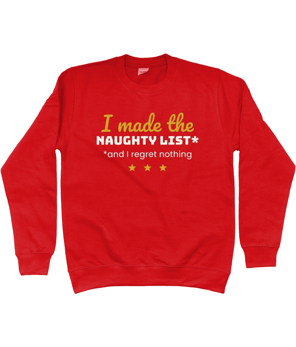 Kids' I Made The Naughty List Christmas jumper - view 4 of 4