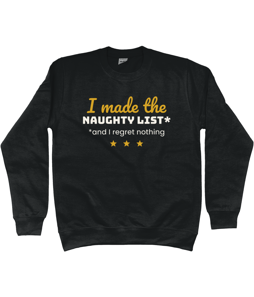Kids' I Made The Naughty List Christmas jumper - view 1 of 4